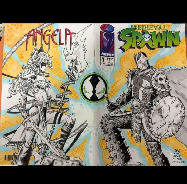 Image for Angela VS Medieval Spawn by Collin Yap