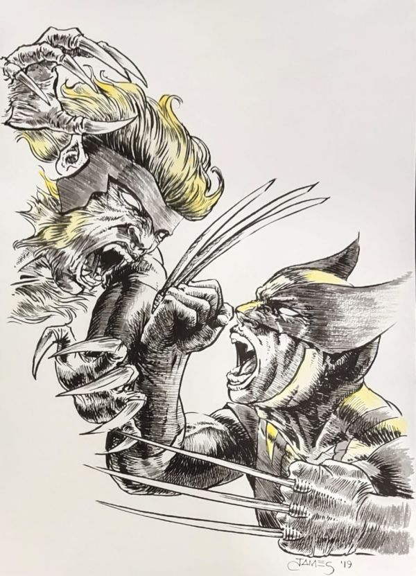 Image for Wolverine VS Sabretooth by James Leong