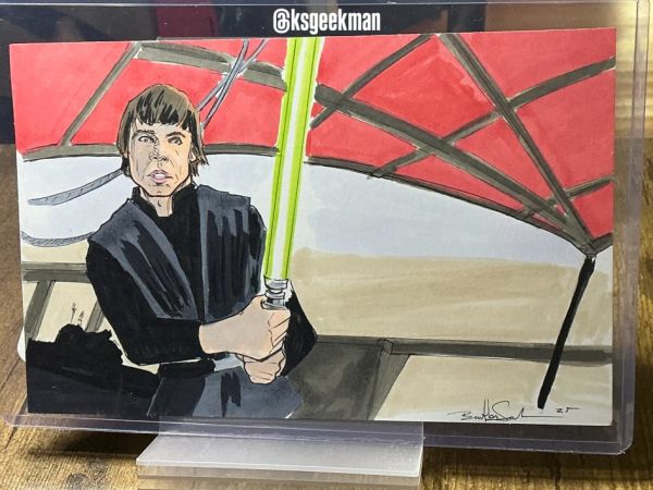 Image for Luke Skywalker Marker Illustration Topps Artist Ben AbuSaada