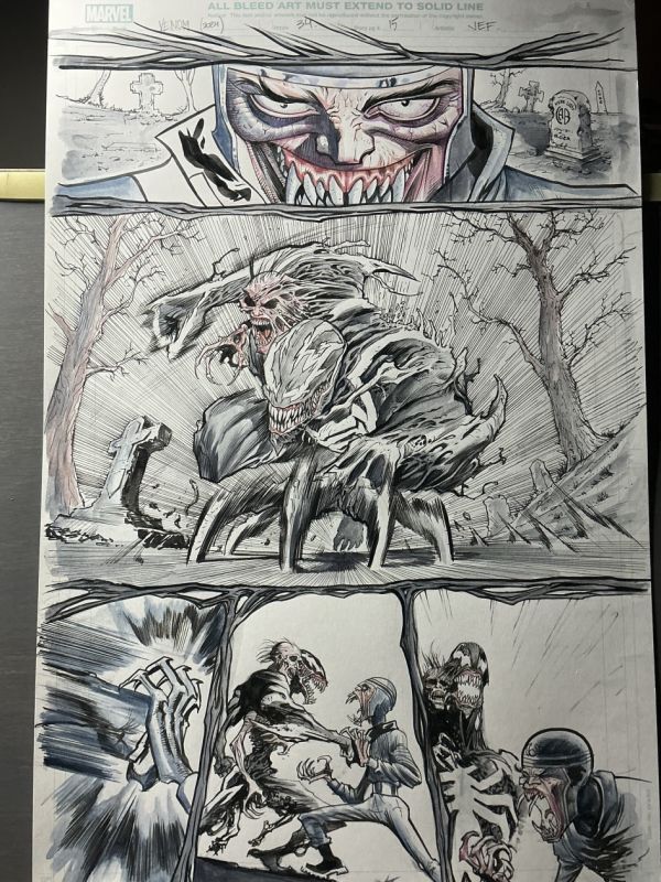 Image for Venom Original Comic Art Interior Page