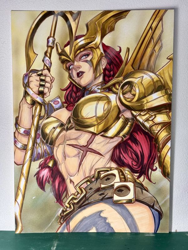 Image for Angela Marvel Rivals A3 Original Art - Arttrober 2025
