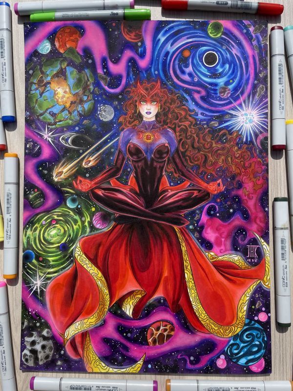 Image for Scarlet Witch Sorcerer Supreme 11”x17”-by JAK