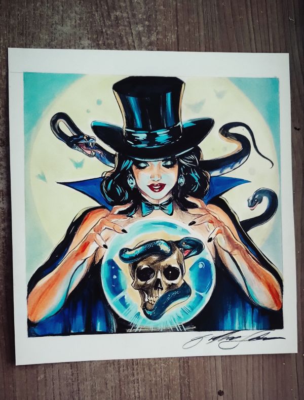 Image for Zatanna by Guilherme Silva!  (10,3" x 11,5")