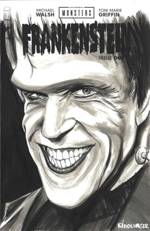 Image for Herman Munster sketch cover by Dan Neidlinger