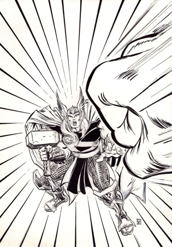 Image for THOR "Banner Of War" cover inks 