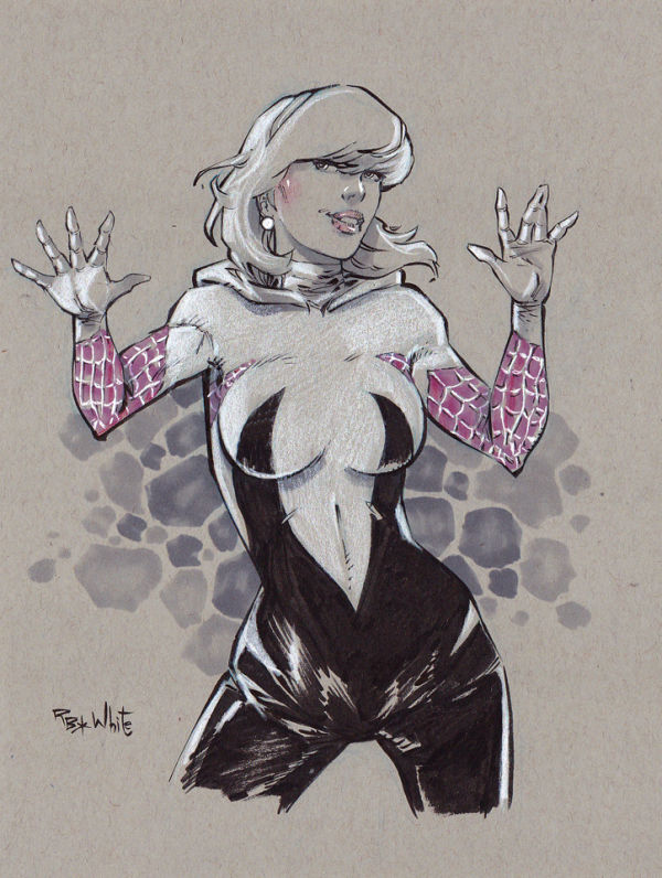Image for Spider-Gwen Sketch  9x12 inches