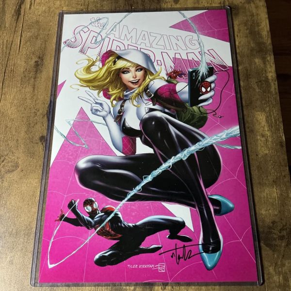 Image for 11x17 Spider-Gwen and Miles Morales signed print Tyler kirkham 