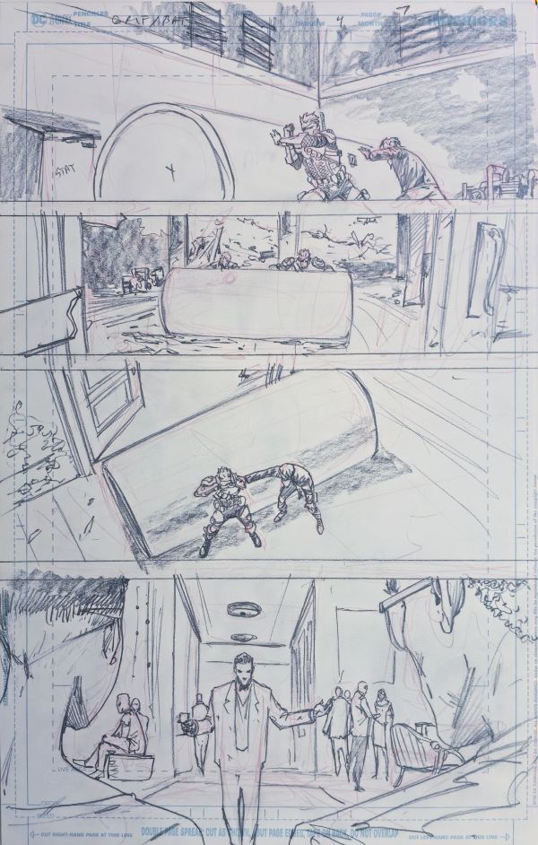 Image for Grifter Batman #4 Original Art Interior Page 7