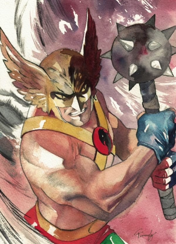 Image for Hawkman Watercolor Illustration