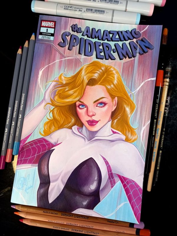 Image for Spider Gwen | Sketch Cover by Nubia Santos