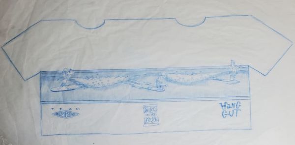 Image for Simpsons Summer/Surfing t-shirt design production art