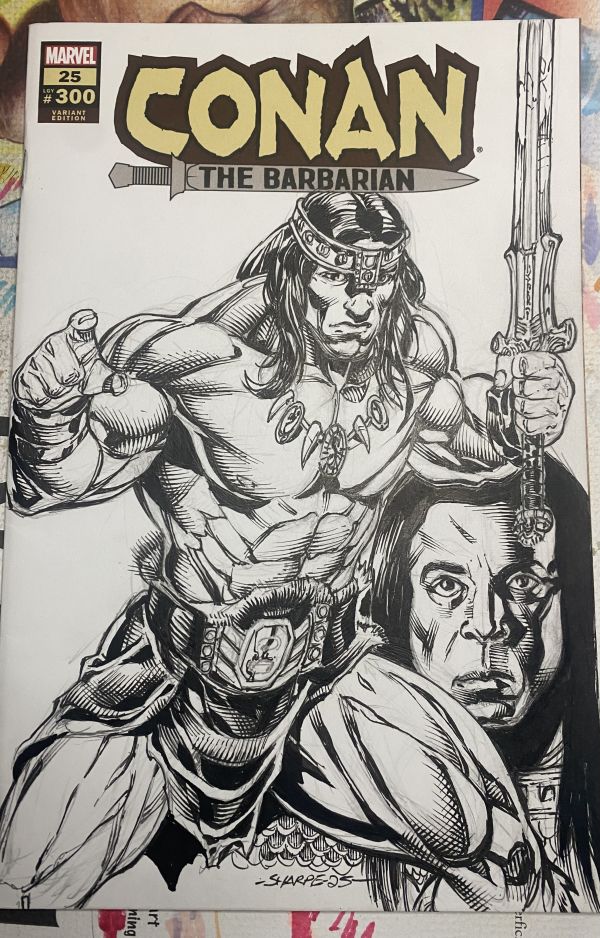 Image for Conan the Barbarian #300 Sketch Cover by Kevin Sharpe
