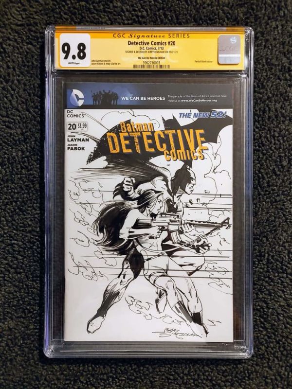 Image for Batman Detective Comics 20 Jerry Bingham Batman and Talia CGC 9.8