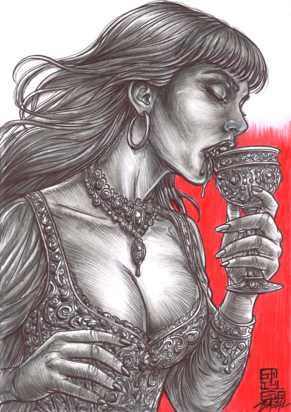 Image for Countess Carmilla - ETERNAL HUNGER / Bazal. 11,7x 8,3 in. 
