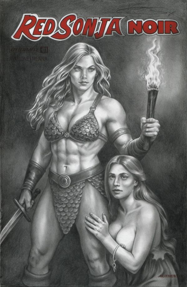 Image for Red Sonja rescues Princess Natala. Original Art Cover