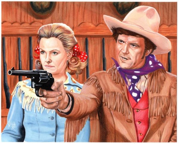 Image for Cliff Robertson as Shame and Dina Merrill as Calamity Jan by Bill Crabb