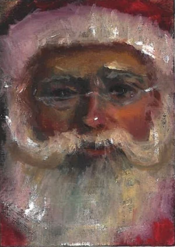 Image for Santa Claus miniature oil painting by York