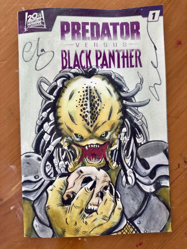 Image for Predator vs Black Panther Sketch Cover