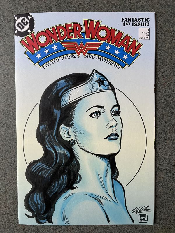 Image for Wonder Woman sketch cover by Tim Shinn