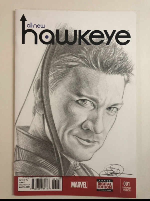 Image for Hawkeye Sketch Cover Portrait