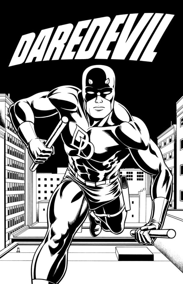 Image for 11x17Logo Daredevil Pin Up