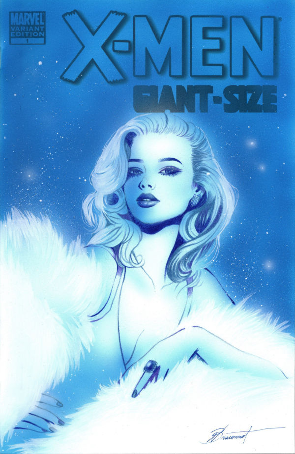 Image for Emma Frost Sketch Cover by Nathalie Braconnot