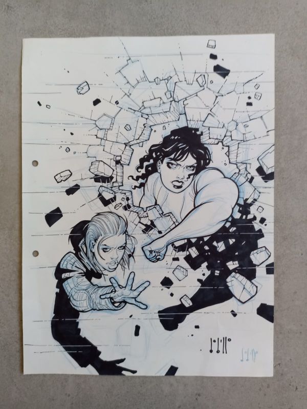 Image for She Hulk and Kitty pride by Juan Bobillo