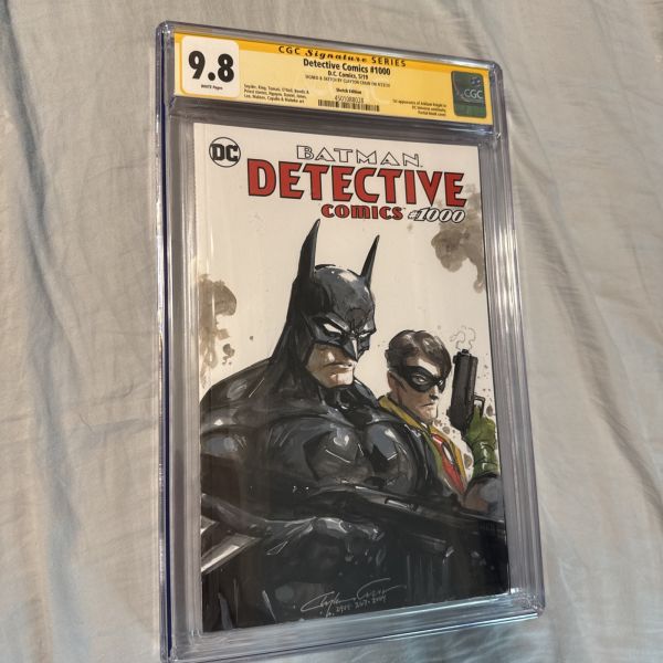 Image for Clayton Crain Batman and Robin Signed Sketch Cover