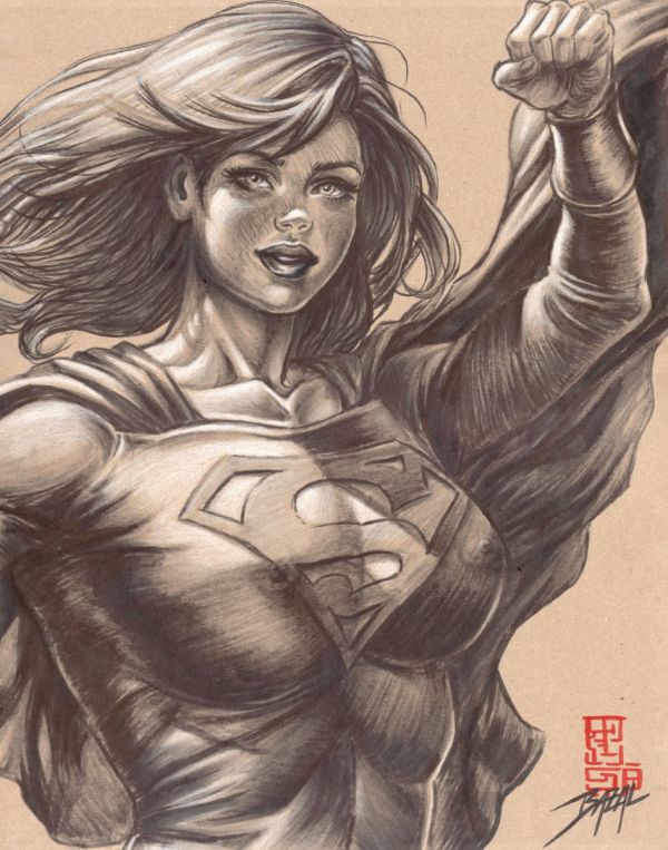 Image for DAWN OF SUPERGIRL / Bazal.  16.54x 13 in.