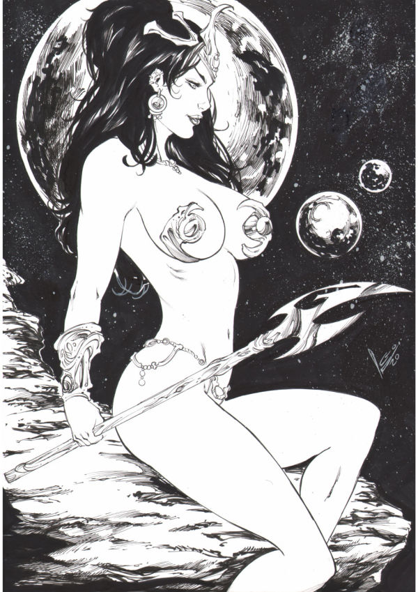 Image for Dejah Thoris Ink Illustration