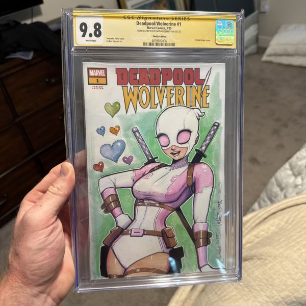 Image for Deadpool Wolverine #1 Gwenpool Sketch Cover by Nathan Szerdy