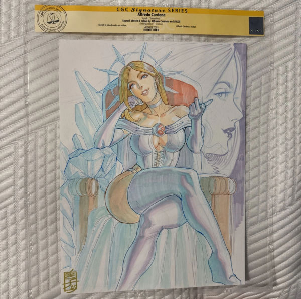 Image for Emma Frost Sketch by Alfredo Cardona