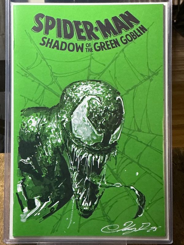 Image for Venom Acrylic Paint Sketch by Johnny Desjardins 