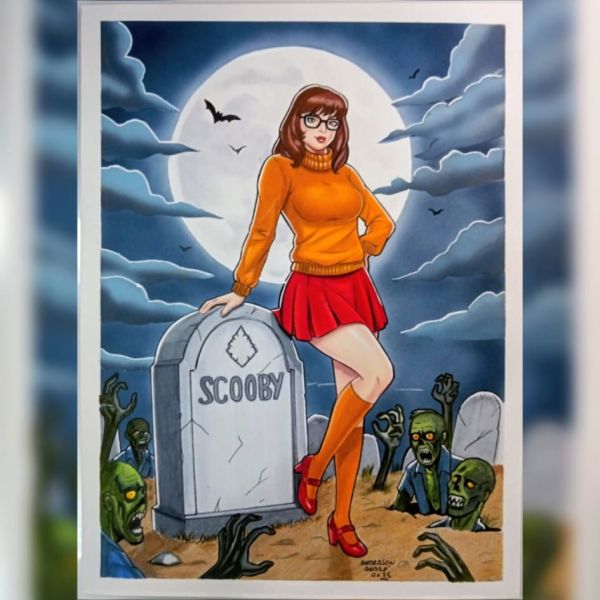 Image for Velma and Zombies Pin Up