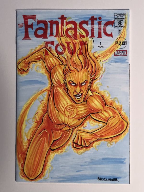 Image for Human Torch Sketch Cover