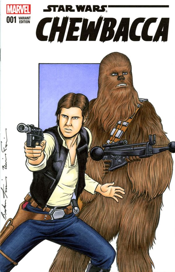 Image for Star Wars CHEWBACCA & HAN SOLO Sketch Cover