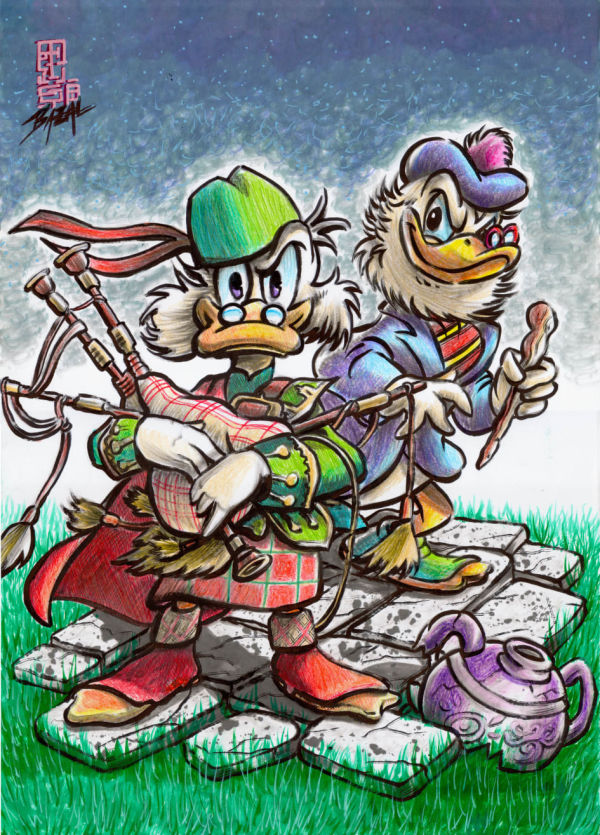 Image for Ducktales - HIGHLANDERS of the FEATHERED HILLS / Bazal. 11,7x16,5 in. 