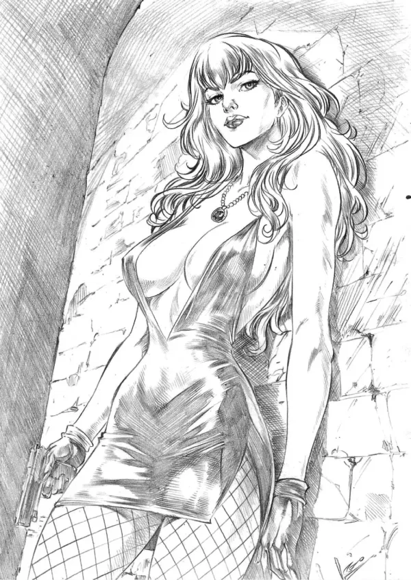Image for Black Canary  Pencil Illustration