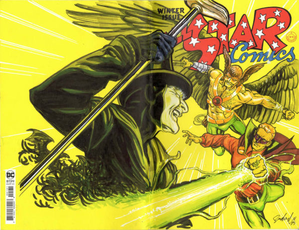 Image for The Shade vs Green Lantern and Hawkman sketch cover by Stephen Sadowski