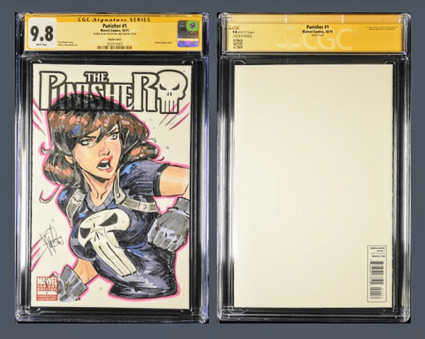 Image for The Punisher featuring a Female Punisher by Mel Milton CGC 9.8