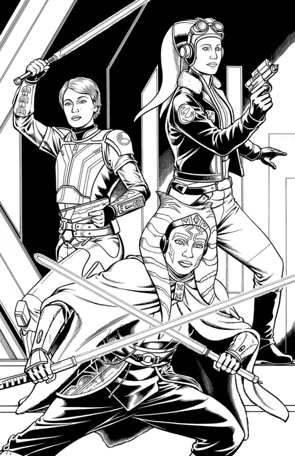 Image for Star Wars AHSOKA, SABINE & HERA 11x17 Pin-Up