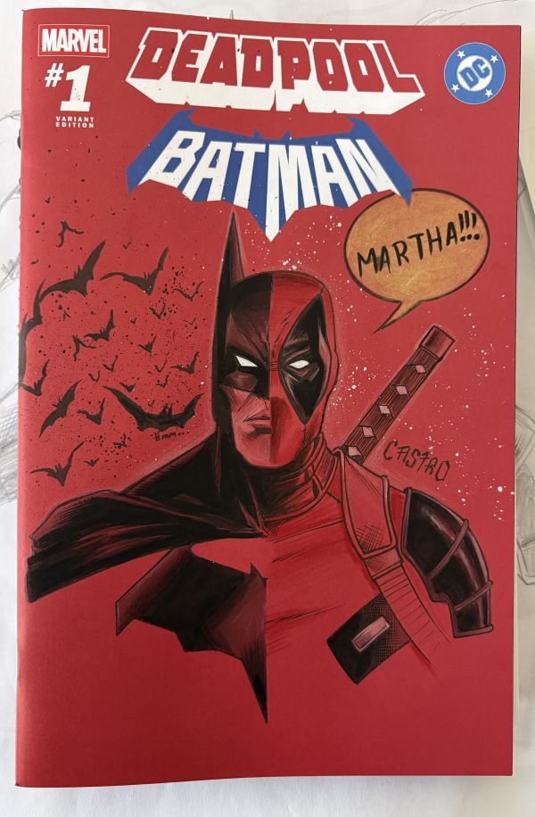 Image for Deadpool batman issue 1 sketch cover 