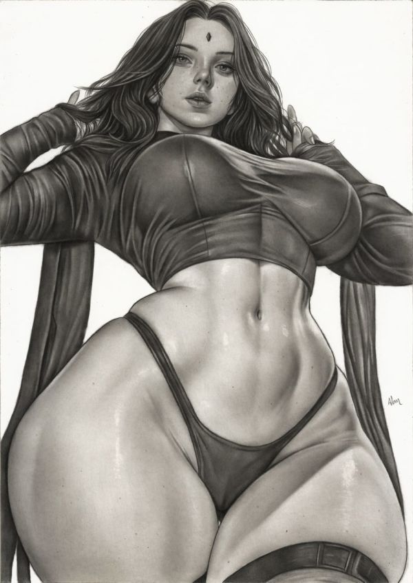 Image for Raven Pin-Up Art