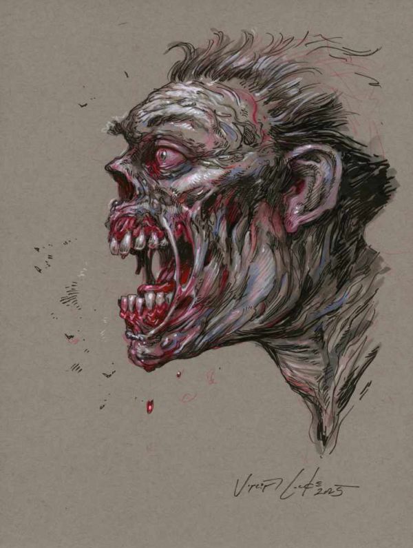 Image for Zombie in profile by VINCE LOCKE