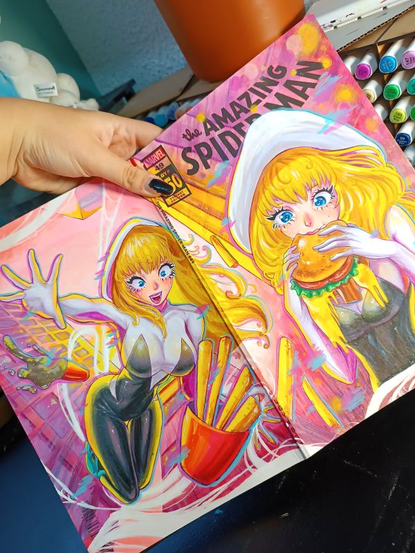 Image for Gwen Stacy Sketch Cover by Lu Cardoso