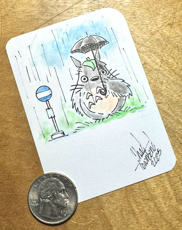 Image for Totoro Sketch Card