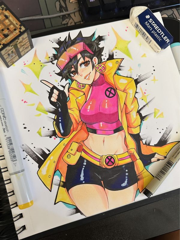 Image for X-Men Jubilee Copic Marker Illustration