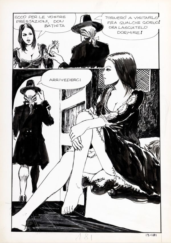 Image for Milo Manara early art with a Manara babe