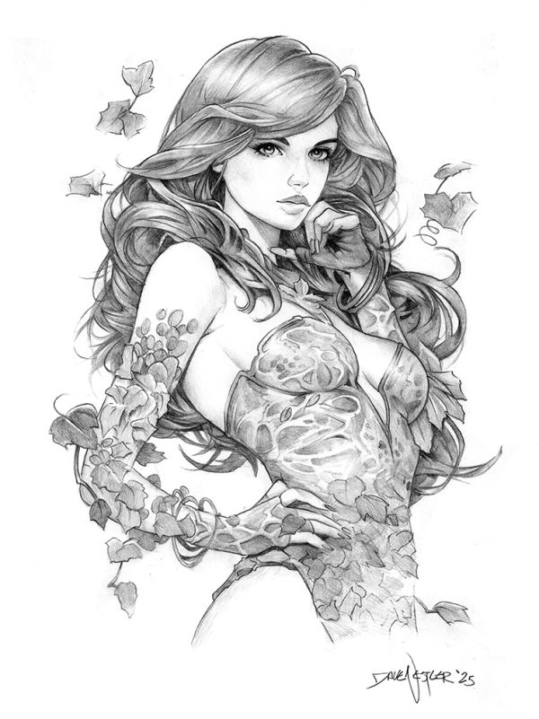 Image for Poison Ivy original pencil sketch from Dave Nestler
