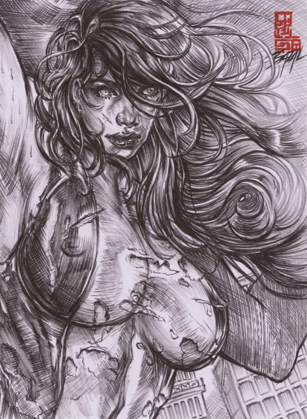 Image for She-Hulk - CITY QUAKER. 2024 / Bazal. 11,7x16,5 in.